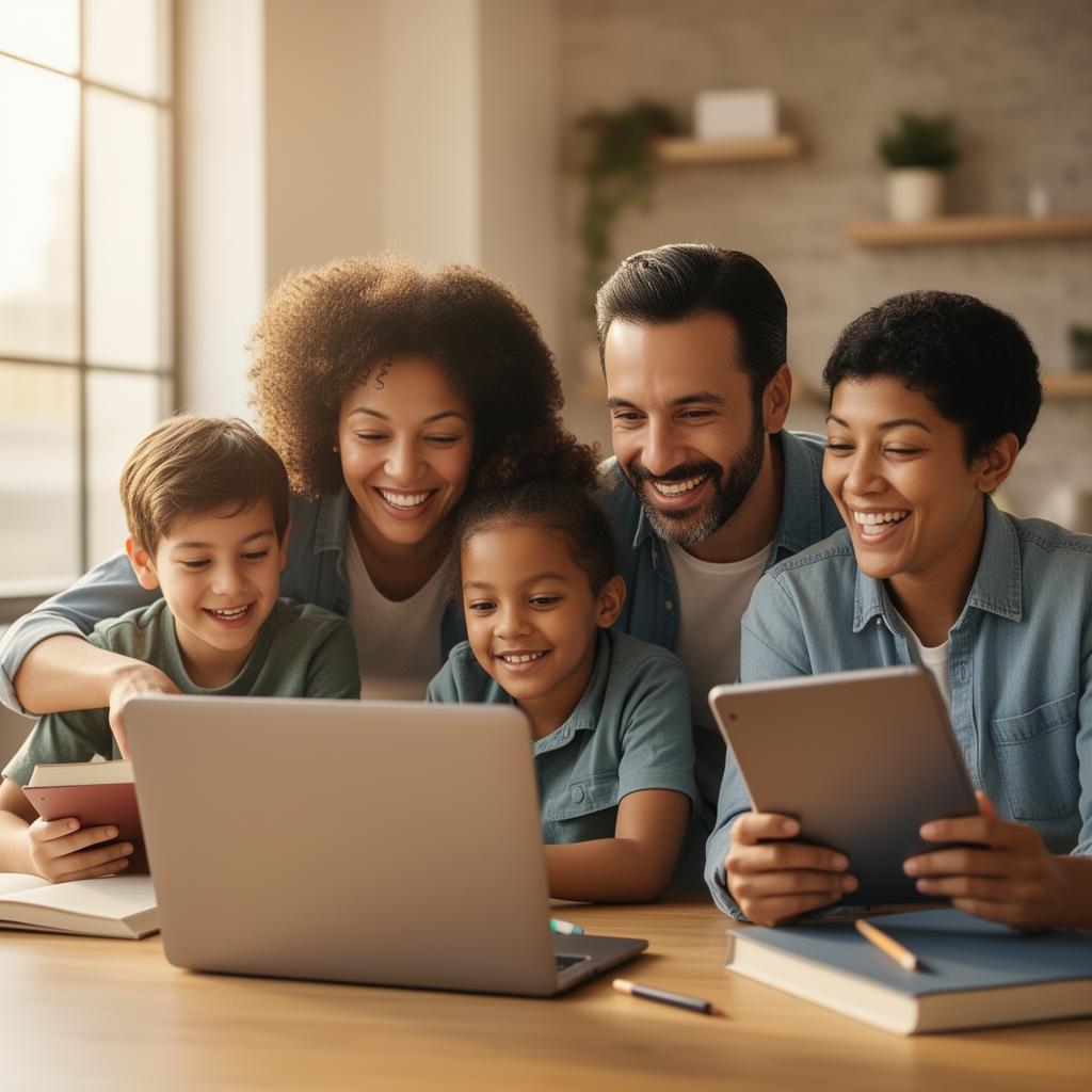 Family learning technology together